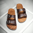 Sandalia Cuero Doble Confort™