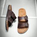 Sandalia Cuero Doble Confort™