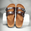 Sandalia Cuero Doble Confort™