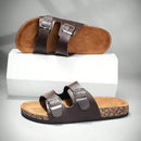 Sandalia Cuero Doble Confort™