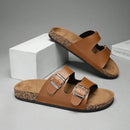 Sandalia Cuero Doble Confort™