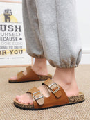 Sandalia Cuero Doble Confort™