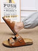 Sandalia Cuero Doble Confort™