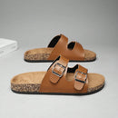 Sandalia Cuero Doble Confort™