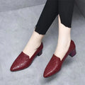Zapatos de Tacón Medio Elegantes y Bordados