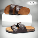 Sandalia Cuero Doble Confort™