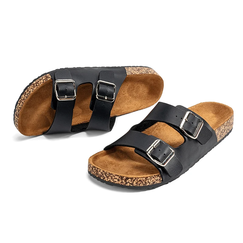 Sandalia Cuero Doble Confort™