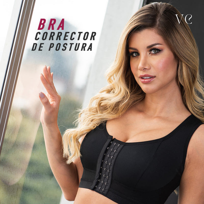 Brasier Mujer sin Varilla – Corrector de Postura, Cobertura Total con Cierre Frontal