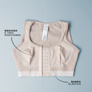 Brasier Mujer sin Varilla – Corrector de Postura, Cobertura Total con Cierre Frontal