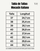 Mocasín Italiano - Cuero genuino